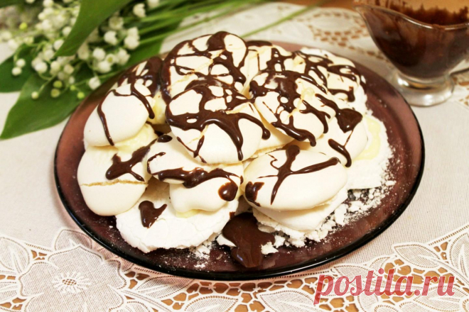 Торт Графские развалины с безе рецепт с фото пошагово - 1000.menu