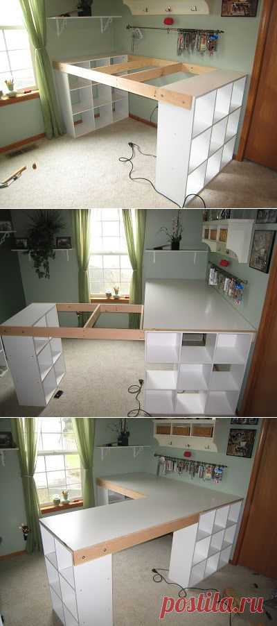 Do It Yourself БЕЛЫЙ КРАФТ СТОЛ