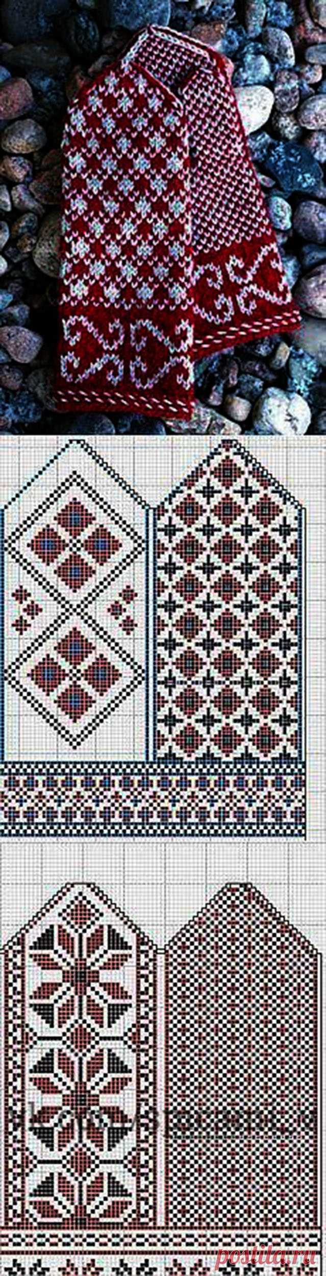 Схемы для восхитительных варежек — Сделай сам, идеи для творчества - DIY Ideas