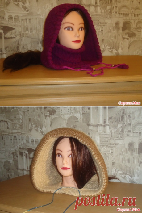 Капюшон - воротник. - Вяжем вместе он-лайн - Страна Мам