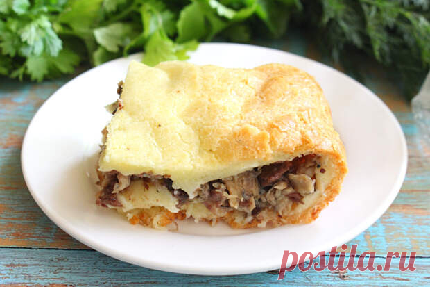 Заливной пирог на майонезе с рыбными консервами - Будет вкусно - Социальная сеть 