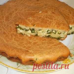 Воздушный заливной пирог с яйцами и зеленым лучком - МирТесен