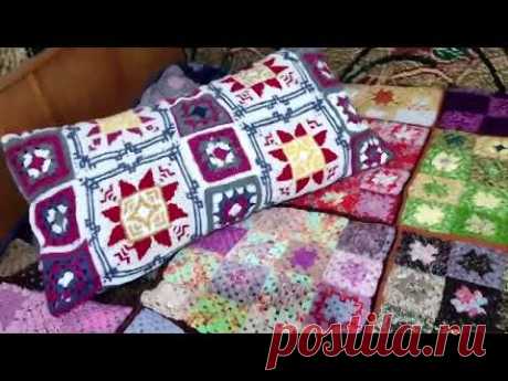 ПОДУШКА ИЗ МОТИВОВ собрала остатки житиёмоё от 23 12 ЧАСТЬ 4
