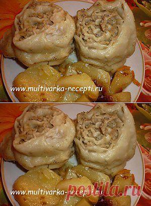 Мясной штрудель в мультиварке |