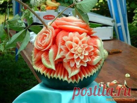 Искусство из ягод и овощей.. | Хитрости Жизни