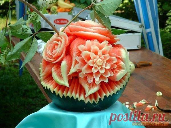 Искусство из ягод и овощей.. | Хитрости Жизни