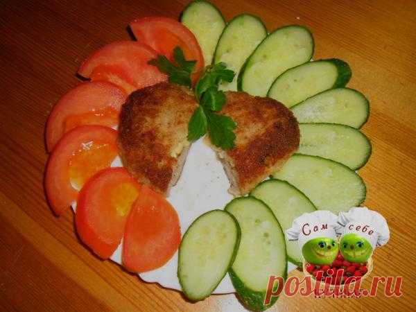 Мясные зразы с грибами и сыром