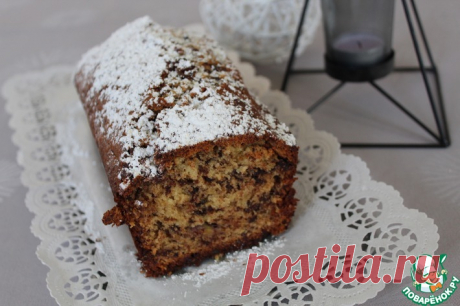 Шоколадно-банановый пирог Кулинарный рецепт