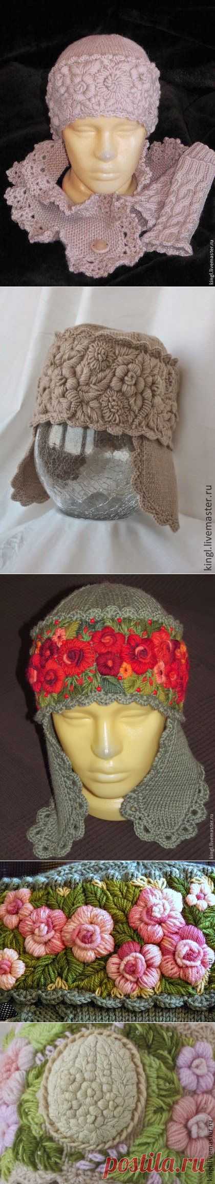 Irish crochet &: Объемная вышивка ЕЛЕНЫ КОРОЛЬ