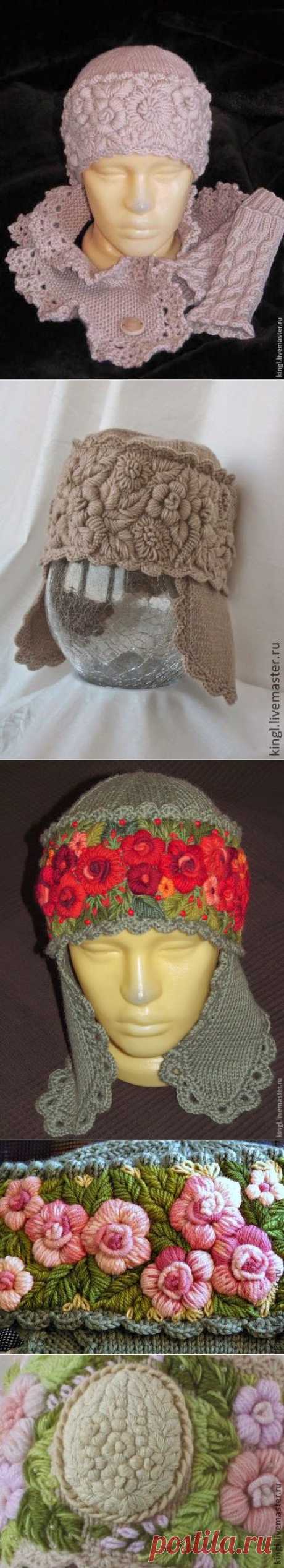 Irish crochet &amp;: Объемная вышивка ЕЛЕНЫ КОРОЛЬ