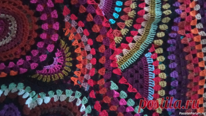 Платье из остатков пряжи. | Вязание крючком. Ваши работы