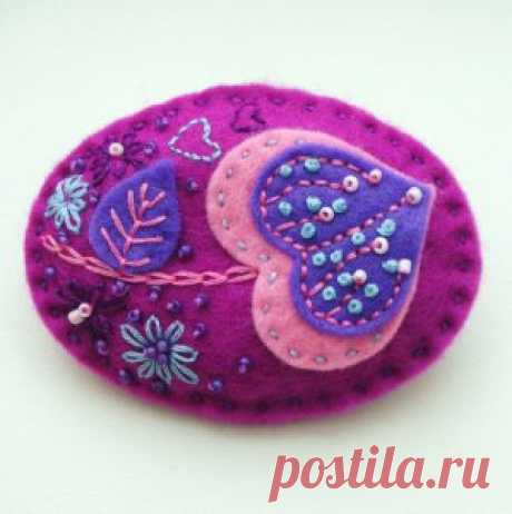Красивые броши из фетра — Рукоделие