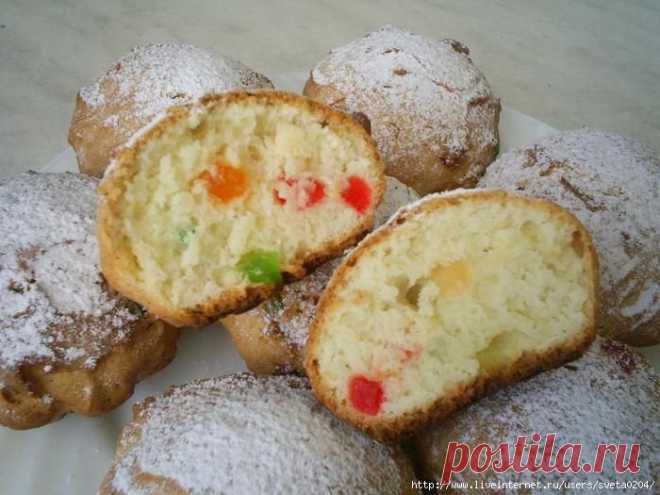 Кексы с цукатами