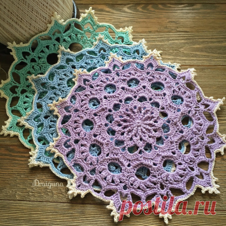 Вязаная крючком салфетка Wispweave | Мамины Ручки. Вязание и другое | Яндекс Дзен