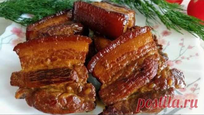 Как приготовить сало по китайски! Пальчики оближешь😋