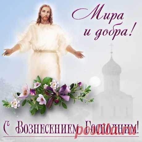 Пускай Господне Вознесение
Несет достаток в каждый дом!
Желаю лада, вдохновения
И солнца в небе голубом!