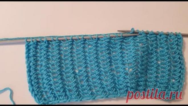 Узор сеточка спицами для пляжной туники/ Уроки вязания/ Мастер-класс