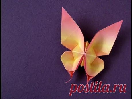 Origami Swallowtail Butterfly -tutorial - YouTube