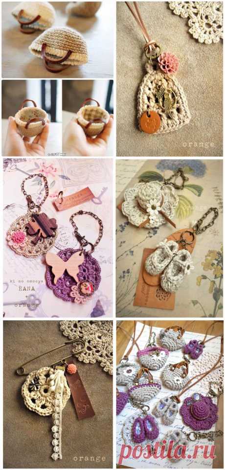 Потрясающие вязаные браслеты, серьги, колье! - Своими руками