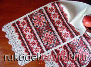 ЗАКРЕПЛЕНИЕ НИТИ ПРИ ВЫШИВКЕ РУШНИКОВ И СКАТЕРТЕЙ | УРОКИ РУКОДЕЛИЯ С ЕЛЕНОЙ БОНДАРЕВОЙ