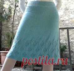 Knit A-line skirt - I would love to one day be able to knit this AND wear it....