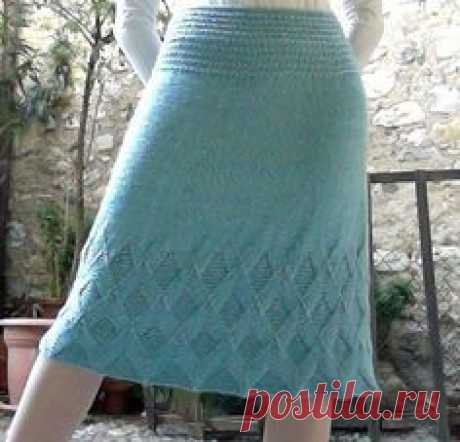 Knit A-line skirt - I would love to one day be able to knit this AND wear it....