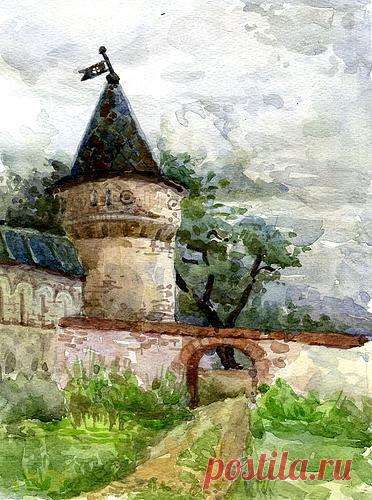 Пейзаж: Угловая башня Ипатьевского монастыря..   -  Смирнова Анастасия