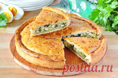 Вкусный пирог с зеленым луком и яйцами - пошаговый рецепт с фото на Повар.ру