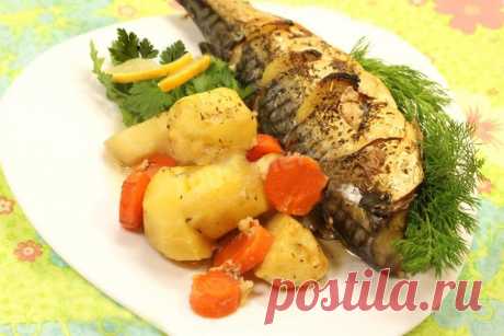 Макрель запеченная рецепт с фото