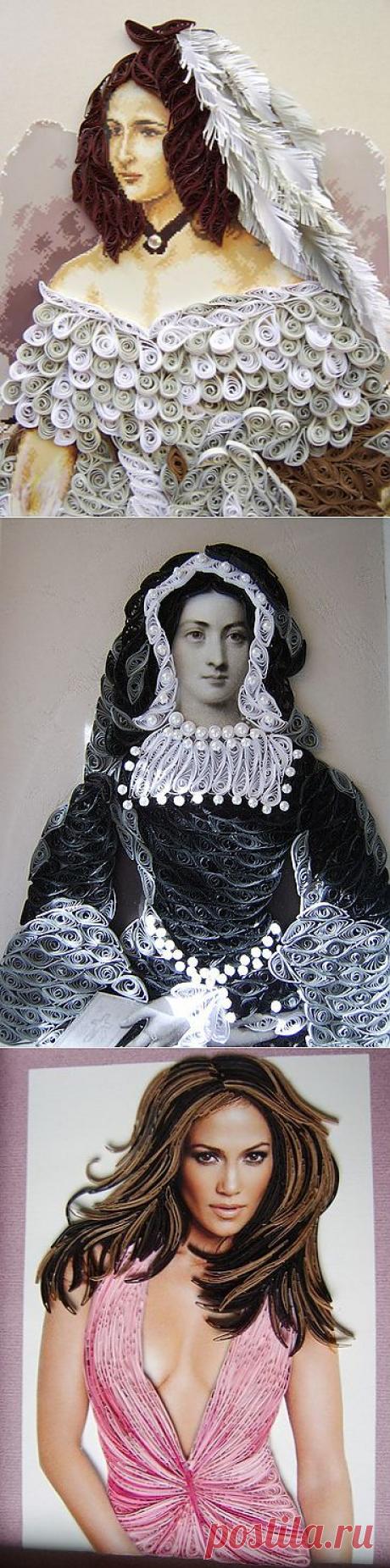 Квиллинг фото. Портреты / Техника квиллинг, бумагокручение своими руками для начинающих - мастер класс, открытки, схемы, фото / Лунтики. Развиваем детей. Творчество и игрушки