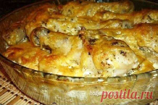 Куриные ножки с картофелем в духовке — Домашний уют