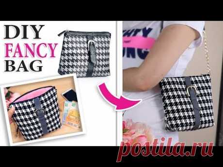 DIY PURSE BAG POPULAR DESIGN // Handbag Cute Clutch Summer Zipper Bag Fast Make - YouTube
