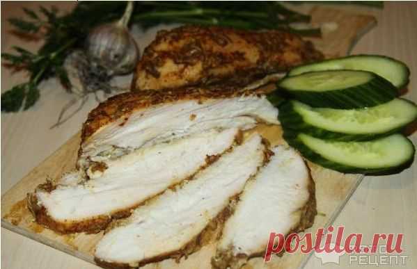 Пастрома из куриной грудки
Куриная грудка для бутербродов в духовке