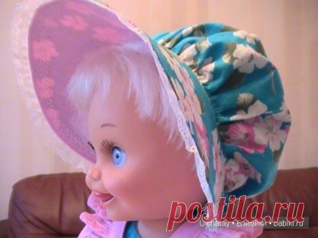 Мастер-класс. Шляпка-капор для куклы Baby Face Galoob / Мастер-классы, творческая мастерская: уроки, схемы, выкройки кукол, своими руками / Бэйбики. Куклы фото. Одежда для кукол