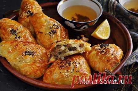 Рецепт самсы на кефирном тесте.