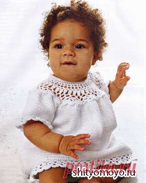 Летнее детское платье, связанное крючком. Описание и схемы вязания бесплатно/Для детей/Вязание/Статьи / Шитье, вязание, рукоделие, бисероплетение