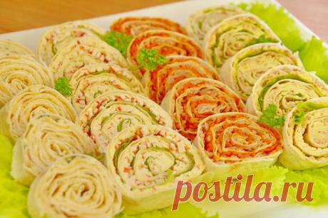 10 вкусных начинок для рулетиков из лаваша | ВилкаНож | Яндекс Дзен