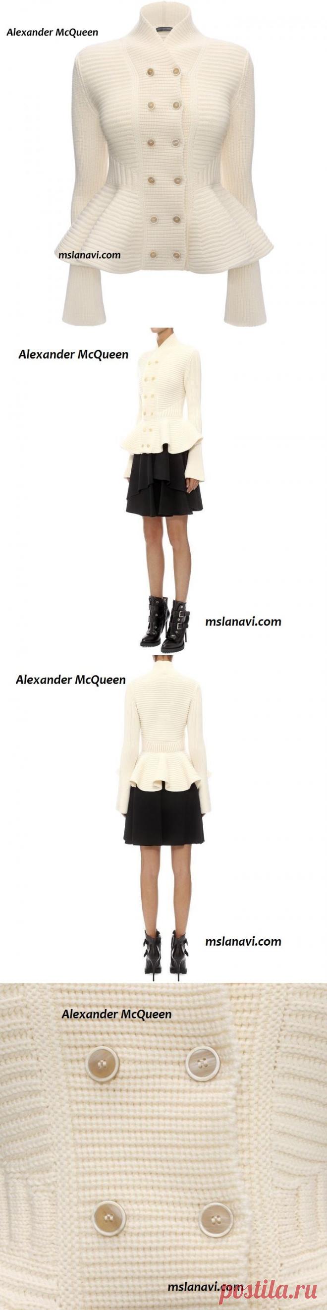 Модный вязаный жакет спицами | Вяжем с Лана Ви