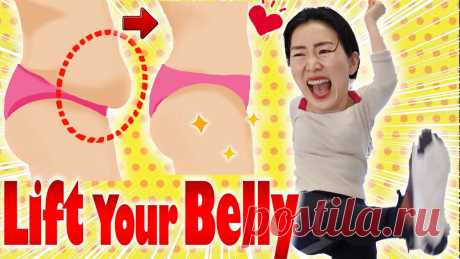 Lift Sagging Lower Belly & Lose Hanging Fat with Dance / No Jumping / Beginner Friendly You can lift and tighten your hanging lower belly with this exciting dance video.  It also has the effect of balancing the female hormones by releasing the e...