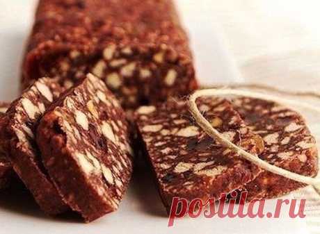 Кондитерская колбаска по-быстрому | Вкусный рецепт