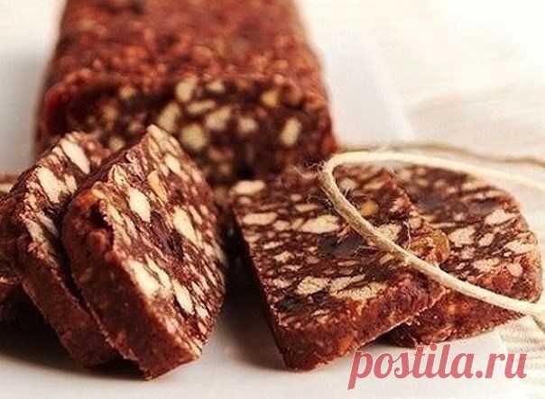 Кондитерская колбаска по-быстрому | Вкусный рецепт
