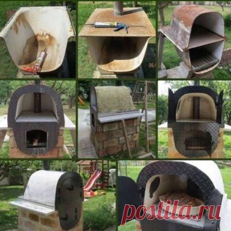 Печь из старой чугунной ванны
