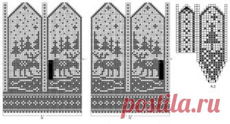 Схемы варежки спицами с узором: описания и видео мк, 30 вариантов