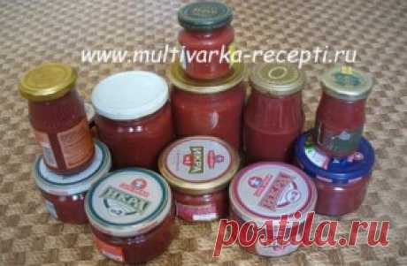 Томатный соус со сливами в мультиварке