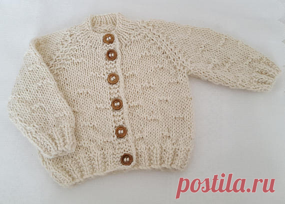 Knitted Baby Clothes - Baby Gift - Hand Knitted Alpaca Baby Cardigan - Handmade Gender Neutral - Cream Baby Sweater - 0-3 Months ~Handmade Baby Gift~ If you are looking for a luxurious handmade gift to welcome a new baby boy or girl into the world this delightful baby alpaca cardigan will be well received by the new parents  I have hand knitted this baby sweater in a beautiful to knit yarn which is a blend of 30% Silk and 70% Alpaca in a gender neutral shade called Wheat. ...