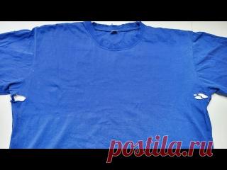 Не спешите выбрасывать рваные футболки — у меня есть идея лучше