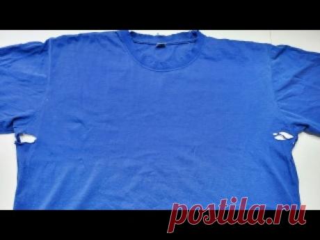 Не спешите выбрасывать рваные футболки — у меня есть идея лучше