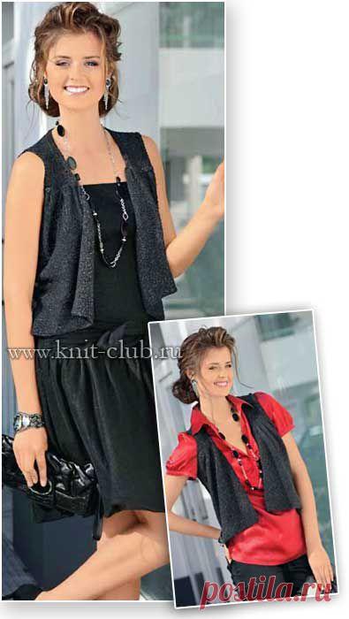Жилеты, безрукавки » Вязание спицами и крючком