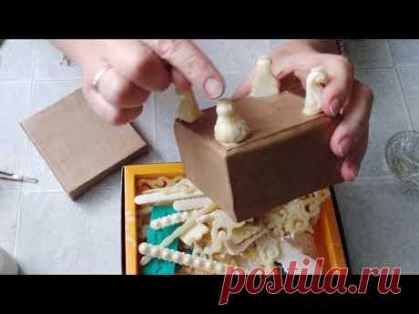 Берем картон и делаем антикварную шкатулку, Такого вы еще не видели. DIY/рукоделие.