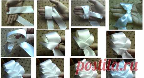 Простой и красивый способ сделать цветы из лент — DIYIdeas